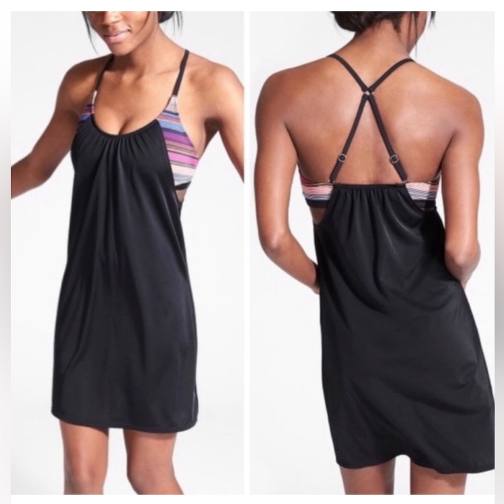 ATHLETA Blousy Tankini Swim Dress